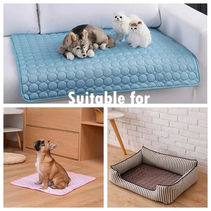 AURELLE Dog Cooling Mat – Self-Cooling Summer Pet Bed for Dogs & Cats