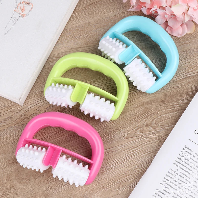 Handheld Body Massage Roller – Mini Wheel Massager for Legs, Arms & Body