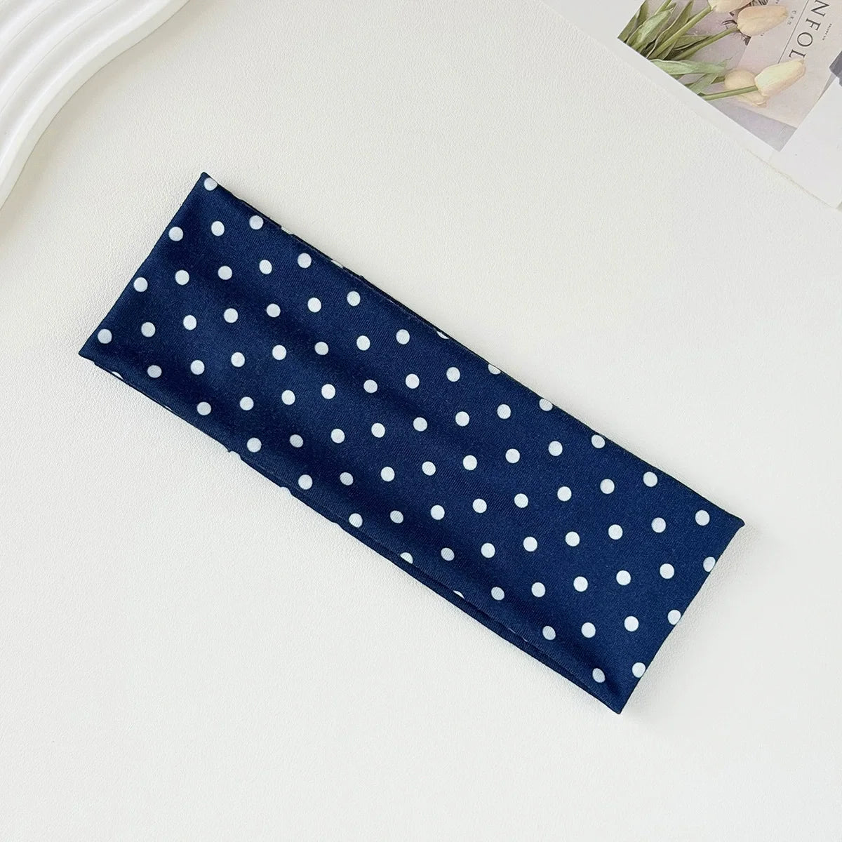 Y2K Retro Polka Dot Stretch Headband