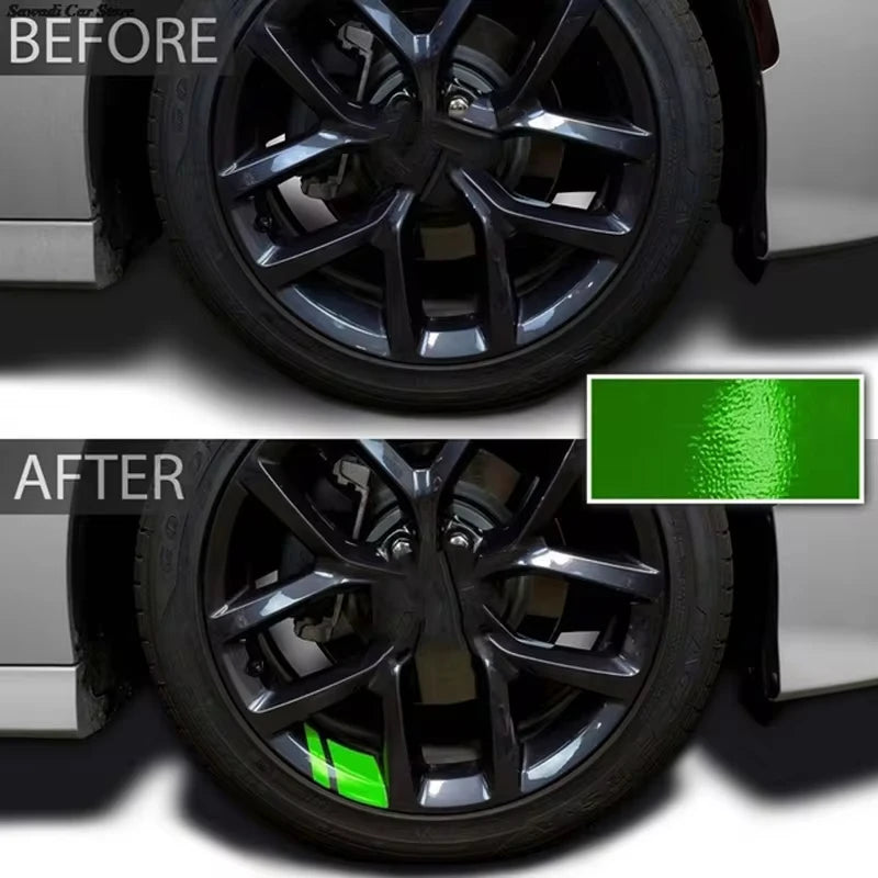 Car Wheel Reflective Stickers – Waterproof Rim Decals for Enhanced Night Visibility & Stylish Wheel Accents