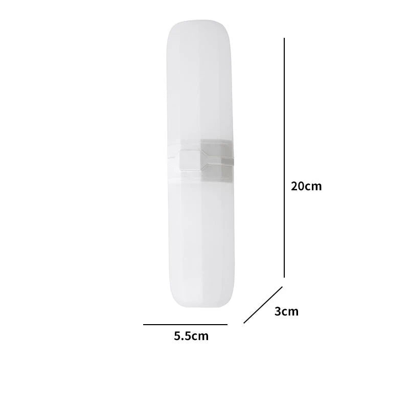 Portable Travel Toothbrush & Toothpaste Holder Case – Protective Dental Storage Organizer