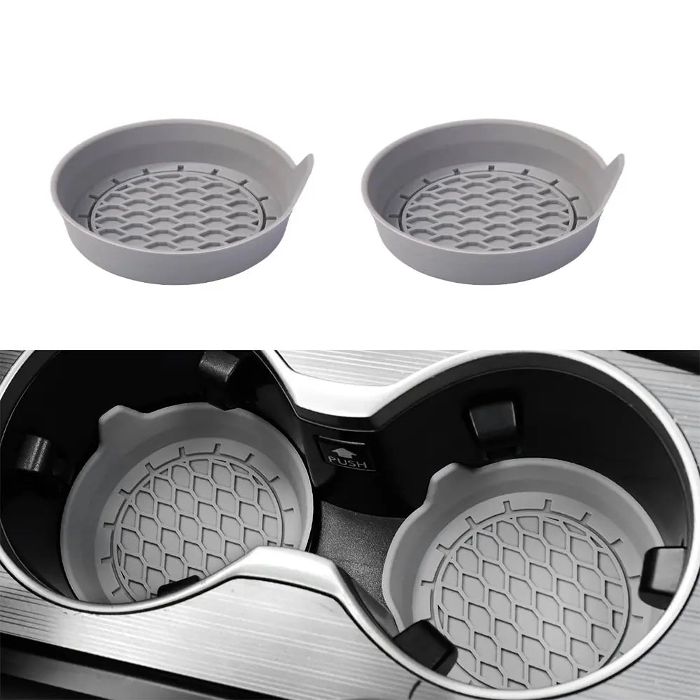 2/4-Pack Silicone Car Cup Holder Coasters – Universal Non-Slip Cup Holder Inserts