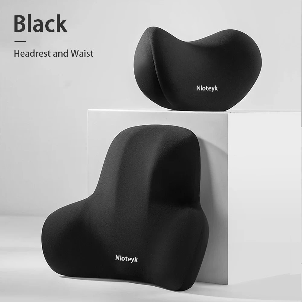 Memory Foam Car Neck Pillow – Ergonomic Headrest & Neck Support Cushion