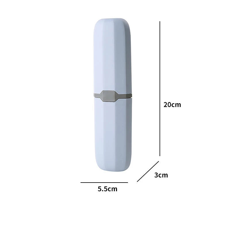 Portable Travel Toothbrush & Toothpaste Holder Case – Protective Dental Storage Organizer
