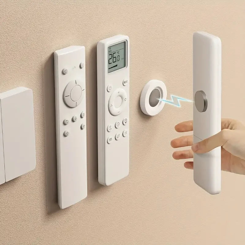 3-Pack Magnetic Remote Control Holders – No-Drill Wall Mount Organizer