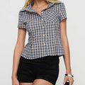 Women’s Y2K Plaid Button-Down Shirt