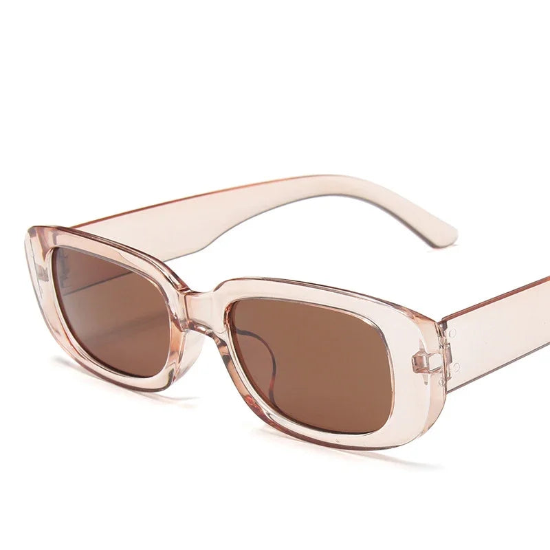 Retro Rectangle UV400 Sunglasses – Vintage Fashion Eyewear for Women & Men