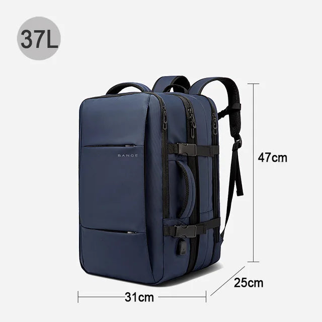 BANGE Expandable Business Travel Backpack – Waterproof 17.3" Laptop Backpack with USB Port
