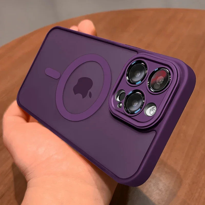 Magnetic Luxury Matte Case for iPhone