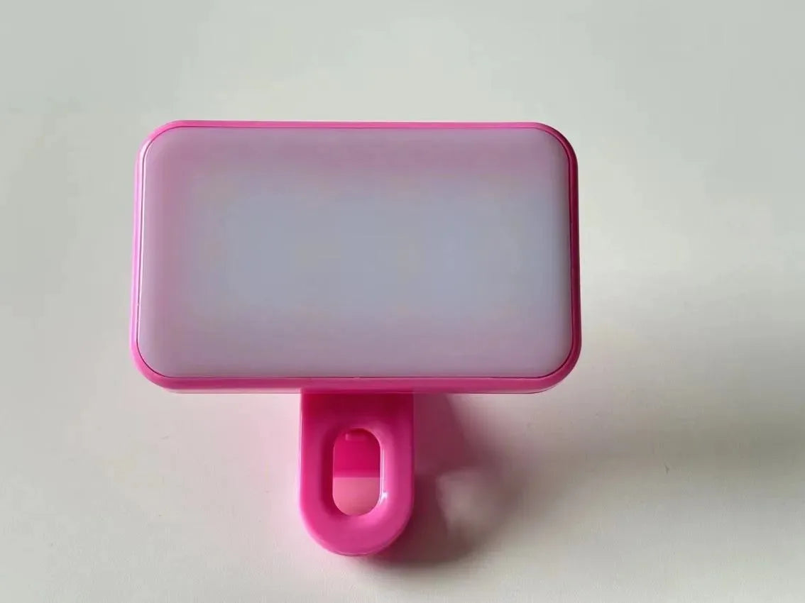 Portable Rechargeable Selfie Fill Light – Clip-On LED Light with 3 Color Modes