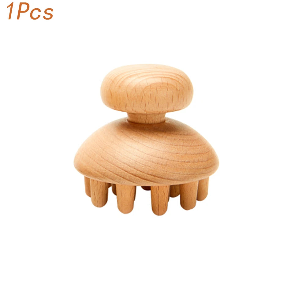 Wooden Gua Sha Body Massager – Beech Wood Maderotherapy Massage Tool