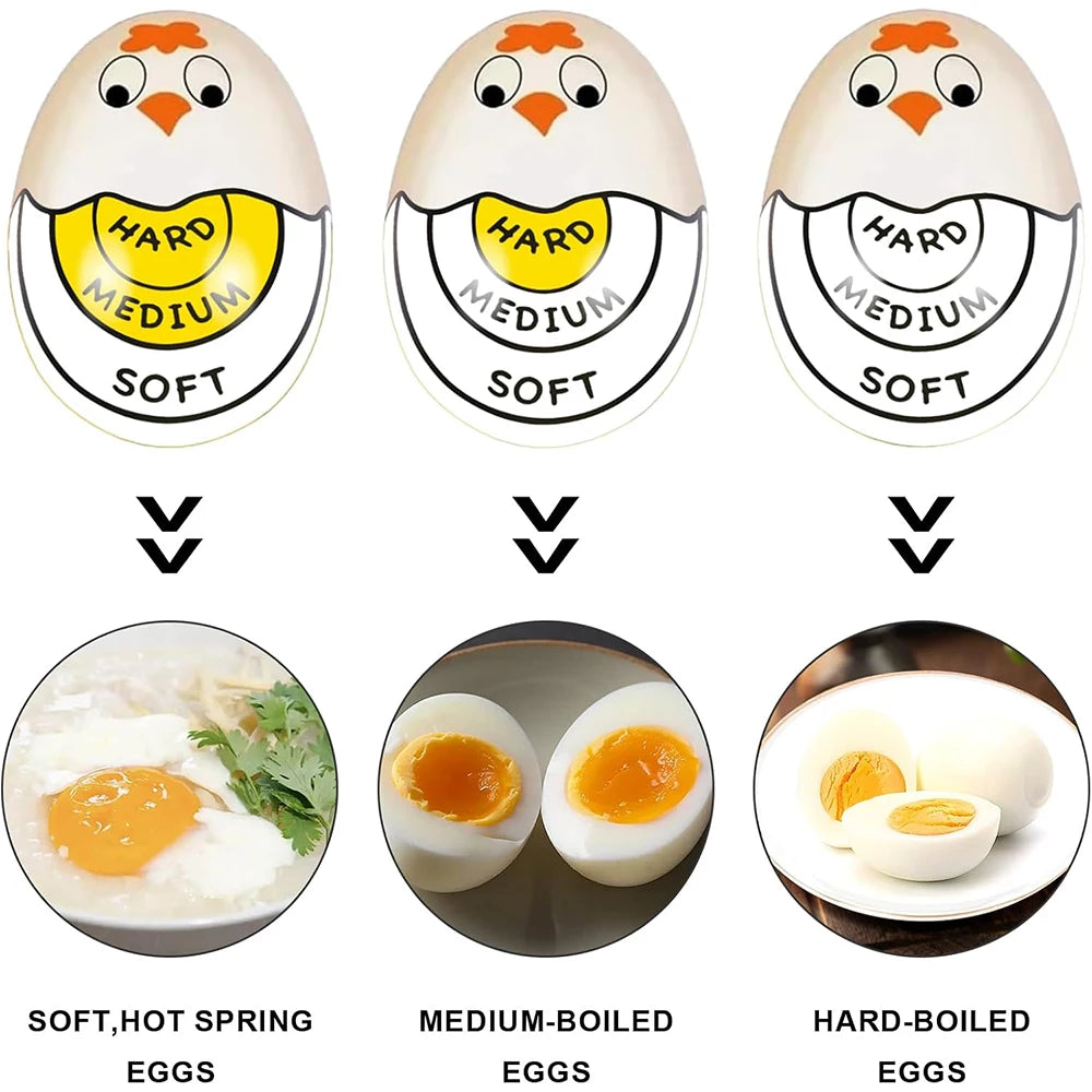 Egg Timer Egg Color Changing Indicator Tells Soft Hard Boiled Egg That Changes Color When Eggs are Ready