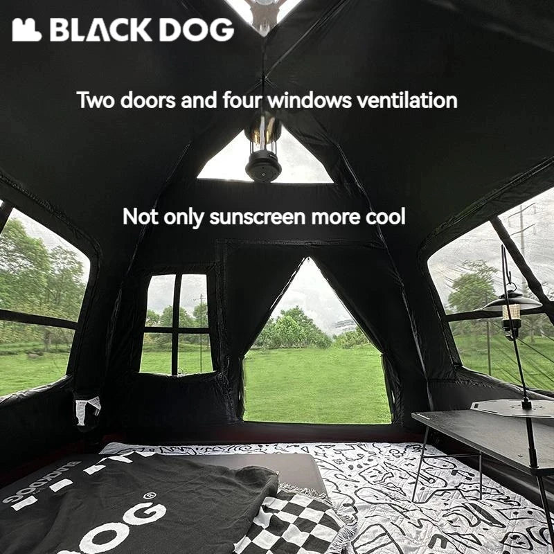 Outdoor Vinyl Tent Cmping Portable Equipment Camping Thick sun Protection And Rainstorm Automatic Quick Opening Tent.