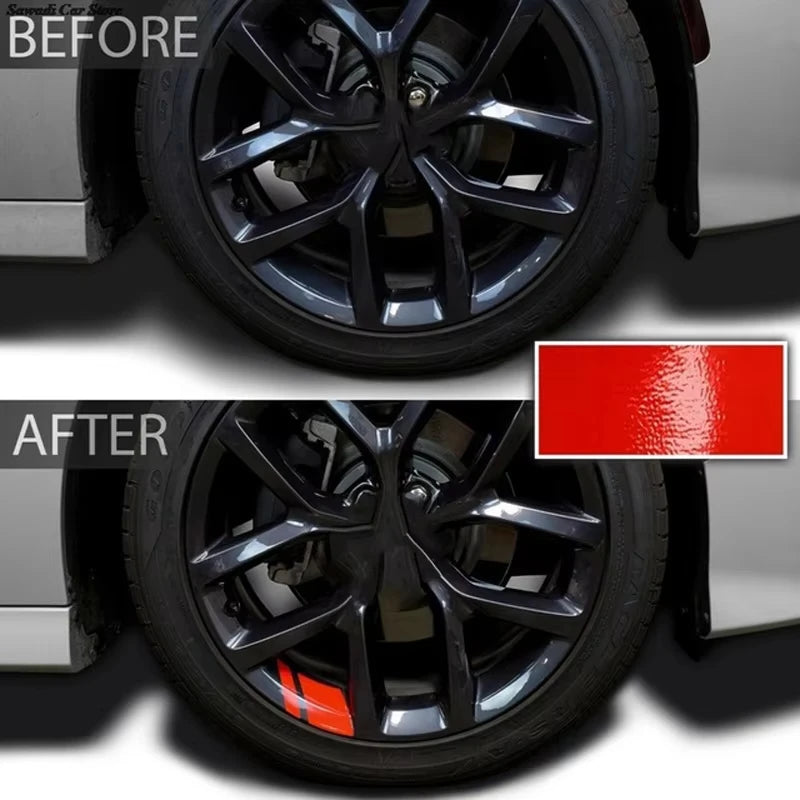 Car Wheel Reflective Stickers – Waterproof Rim Decals for Enhanced Night Visibility & Stylish Wheel Accents