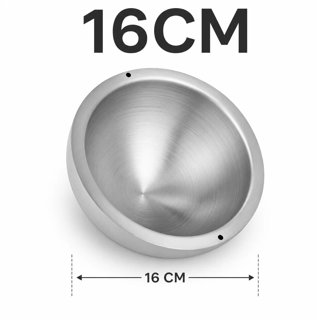 Stainless Steel Double-Walled Insulated Salad &amp; Serving Bowl