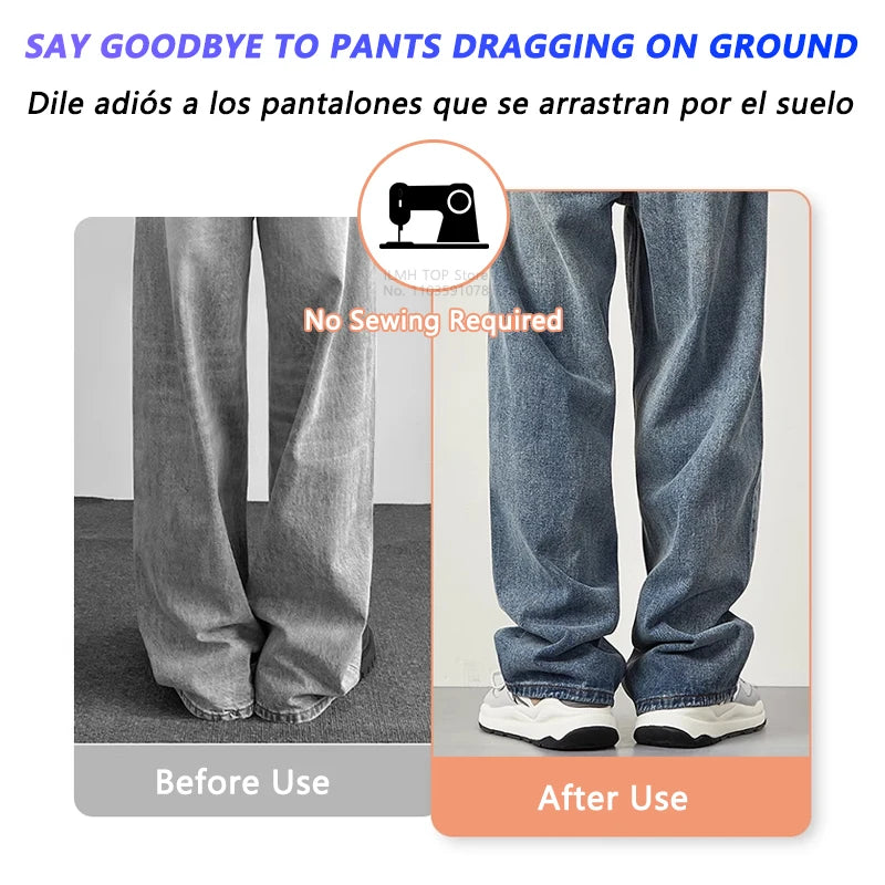 Invisible Pant Hem Clips – No-Sew Adjustable Trouser Length Clips