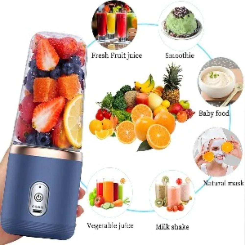 AURELLE Portable Personal Blender – 400ML USB Rechargeable Smoothie Maker