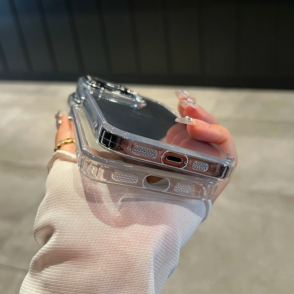 Clear Shockproof Silicone Phone Case – Transparent Protective Cover for iPhone