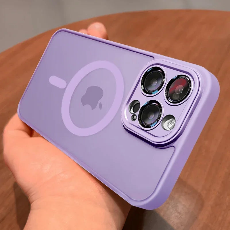 Magnetic Luxury Matte Case for iPhone