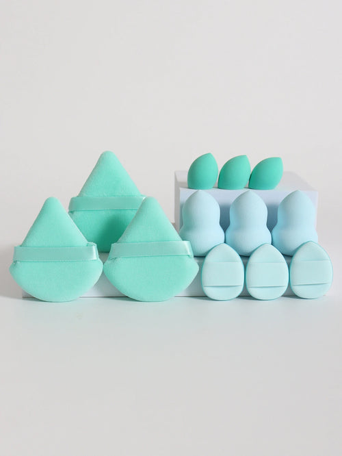 12-Piece Makeup Sponge & Powder Puff Set – Beauty Blending Tools