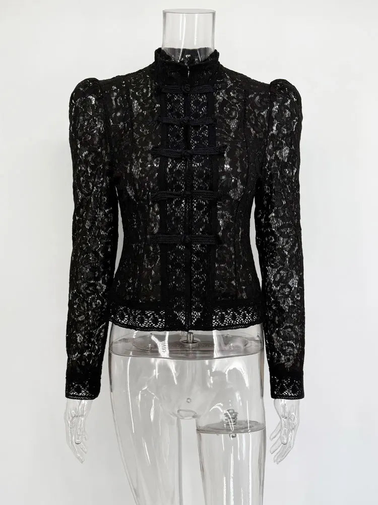 Women’s Lace Hollow Out Summer Shrug Blouse