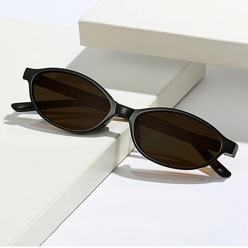 Retro Oval Cat Eye Sunglasses – UV400 Fashion Sunglasses for Women