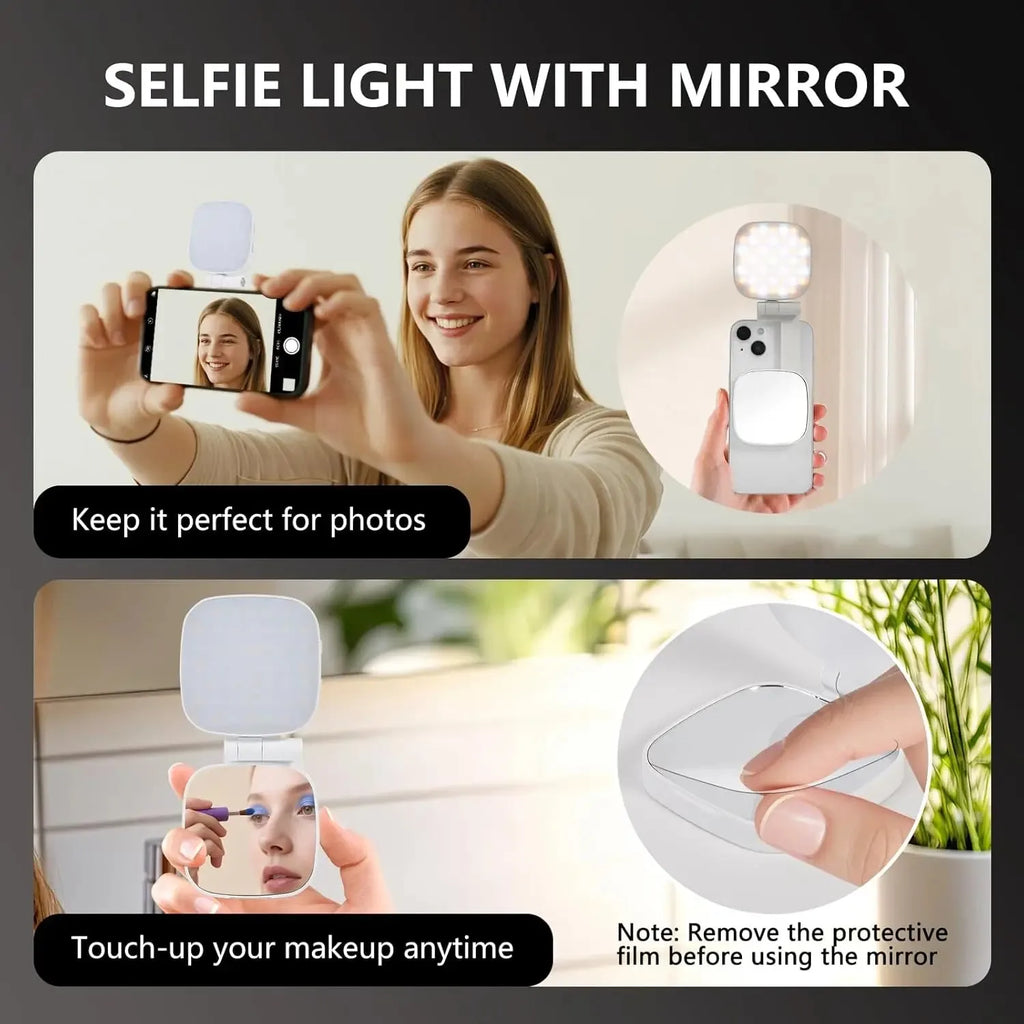 AURELLE Magnetic Selfie Light for iPhone – MagSafe Compatible Ring Light
