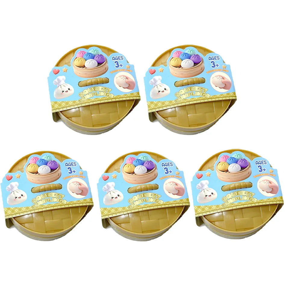 Glitter Dumpling Squishy – Sparkly Sensory Stress Relief Toy