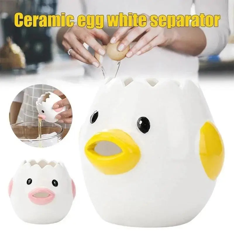 Funny Chick Ceramic Egg Separator