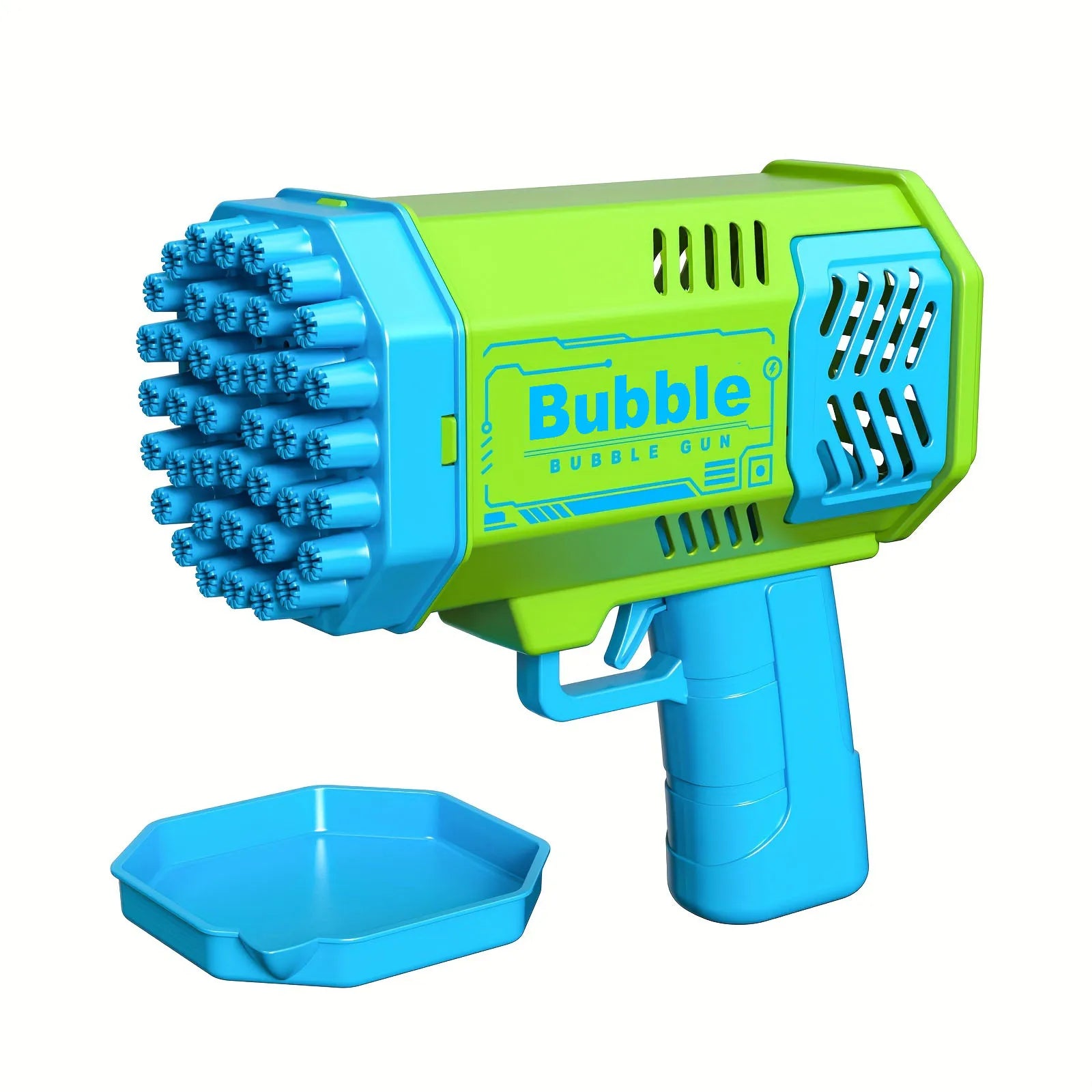 40-Hole Automatic Bubble Machine with LED Lights – Outdoor Bubble Blower for Kids