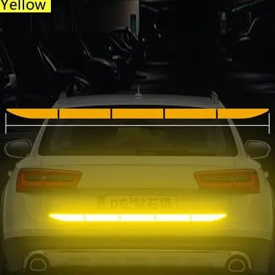 Reflective Car Safety Warning Tape – High-Visibility Trunk & Vehicle Decal for Nighttime Visibility