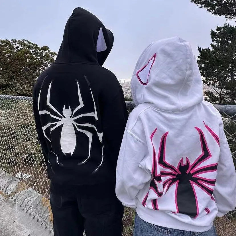 Y2K Graphic Full-Zip Oversized Hoodie