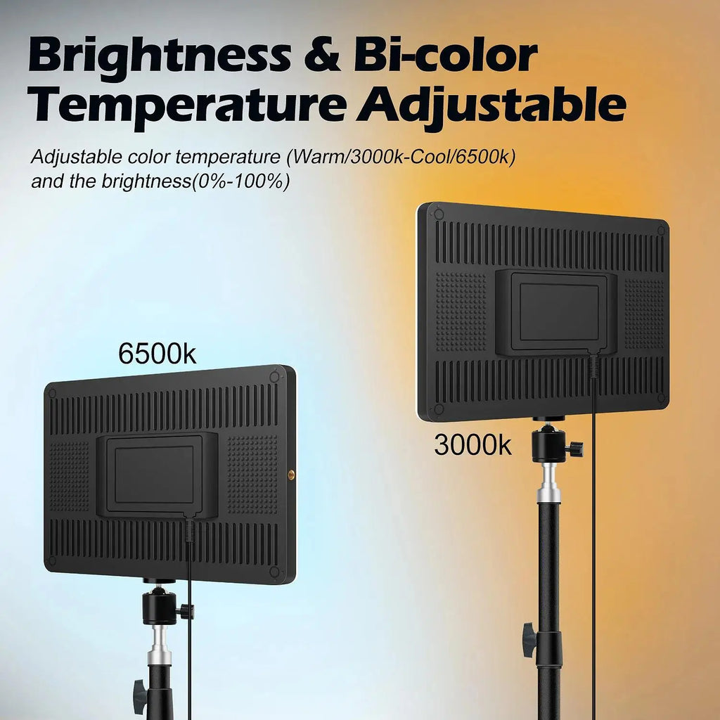 LED Video Light with Tripod – Studio Lighting for Photography & Streaming
