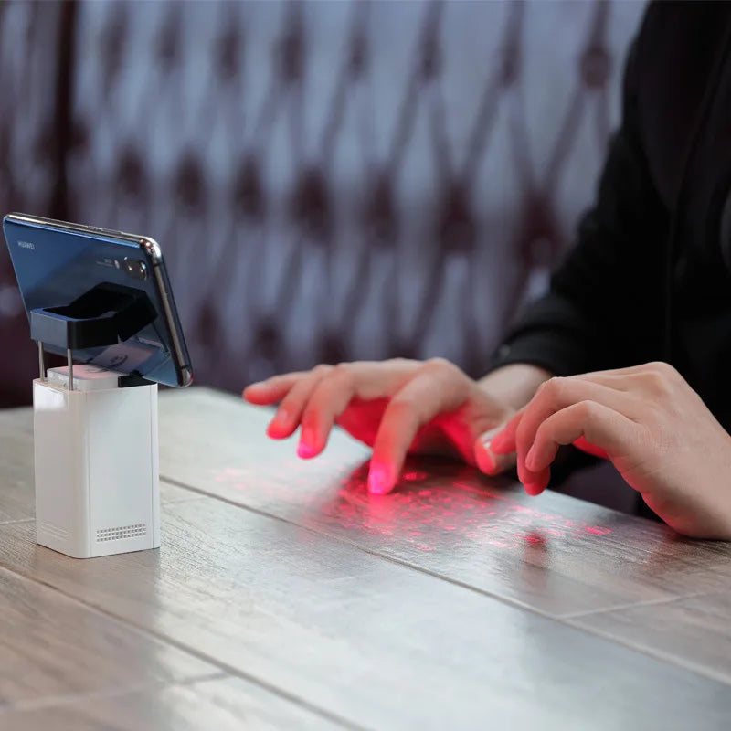 AURELLE Laser Projection Virtual Bluetooth Keyboard – Portable Wireless Typing