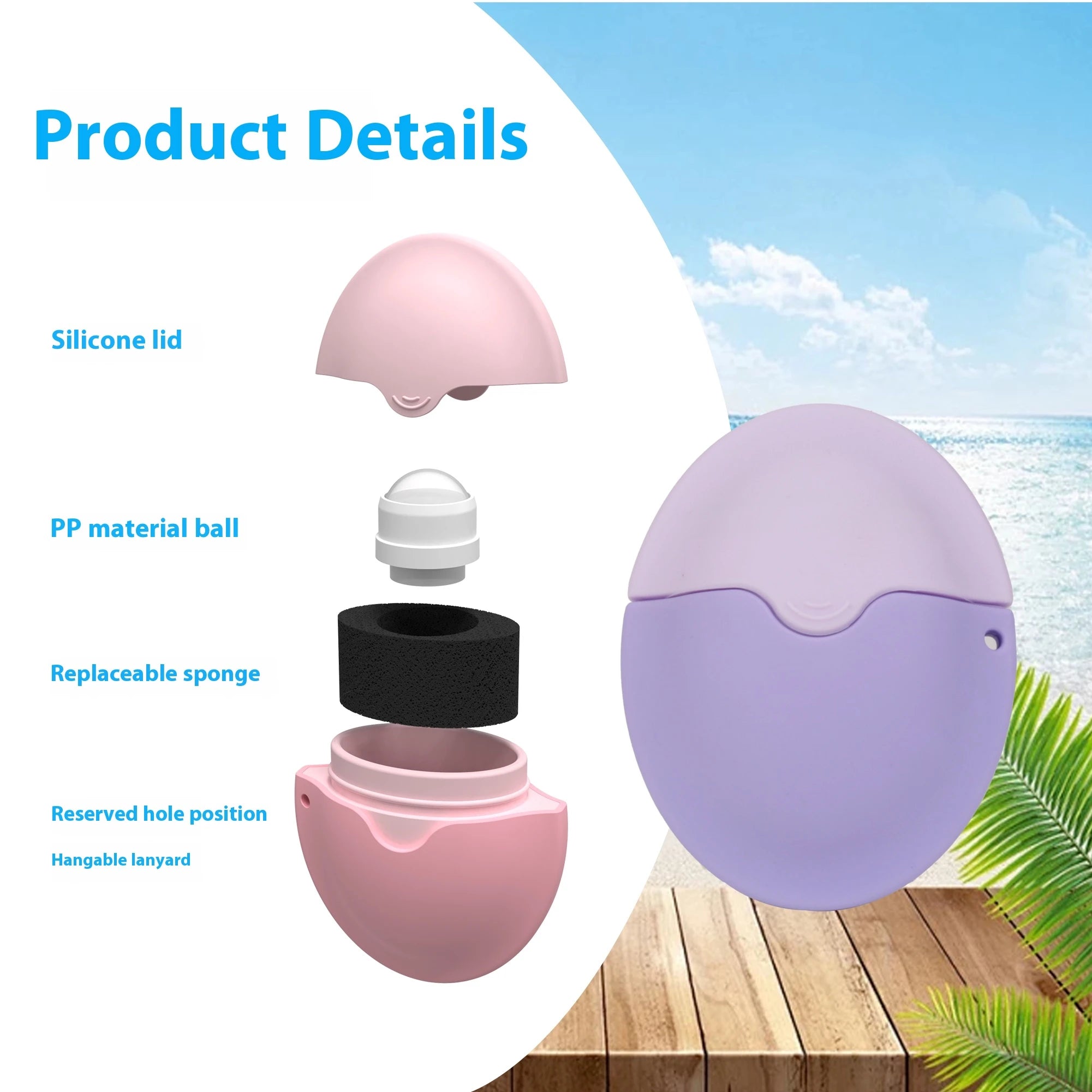 Refillable Sunscreen Roll-On Applicator (50ml)