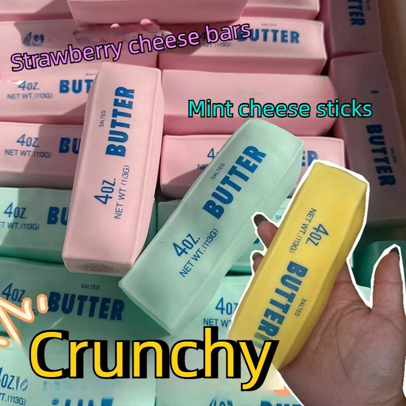 Butter Stick Squishy Stress Ball – Soft Squeeze Fidget Sensory Toy