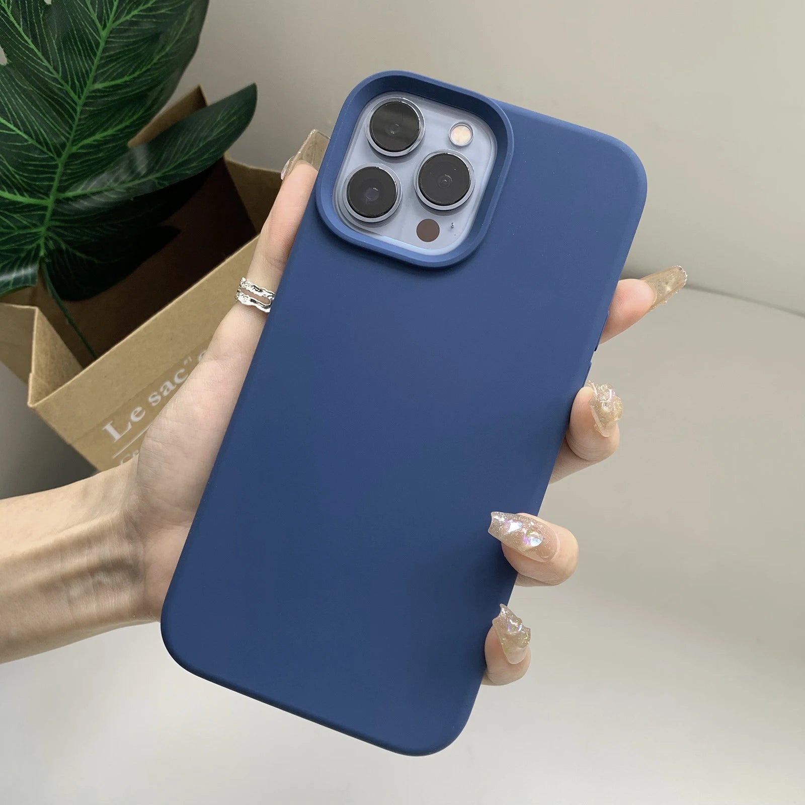 Liquid Silicone Phone Case – Full Coverage Protective Cover for iPhone