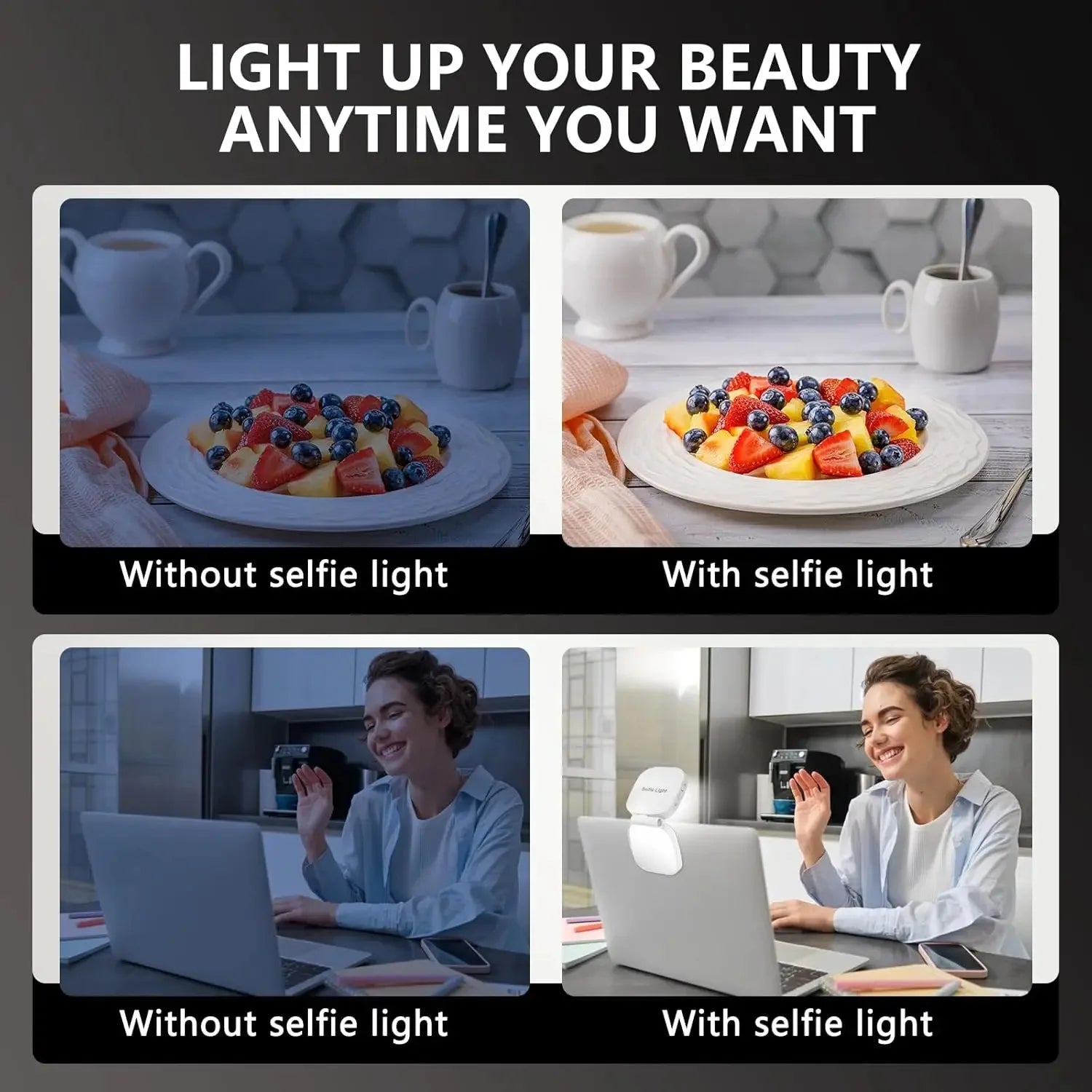 AURELLE Magnetic Selfie Light for iPhone – MagSafe Compatible Ring Light