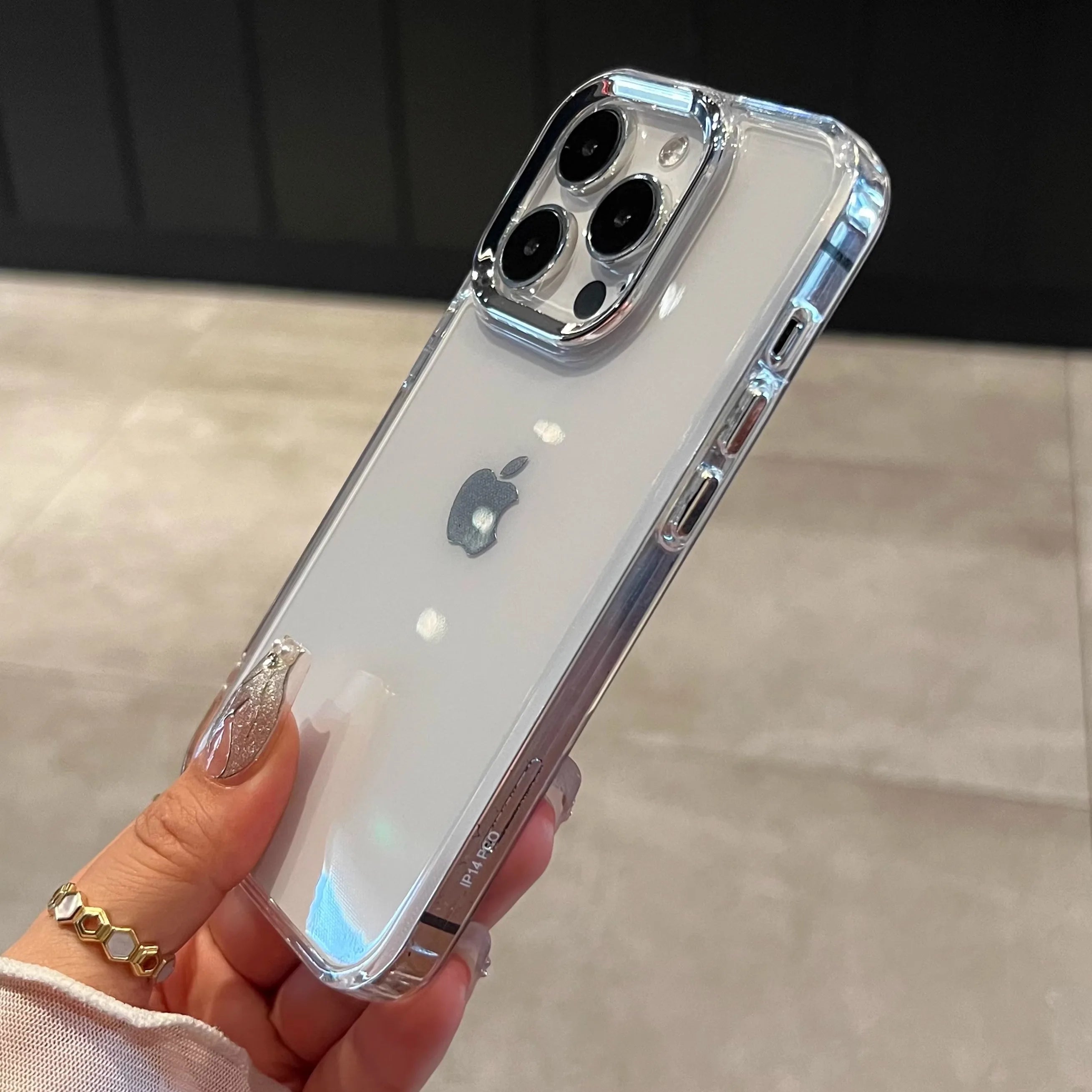 Clear Shockproof Silicone Phone Case – Transparent Protective Cover for iPhone