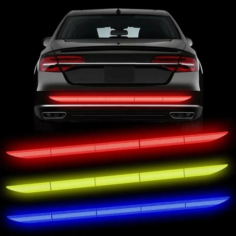 Reflective Car Safety Warning Tape – High-Visibility Trunk & Vehicle Decal for Nighttime Visibility