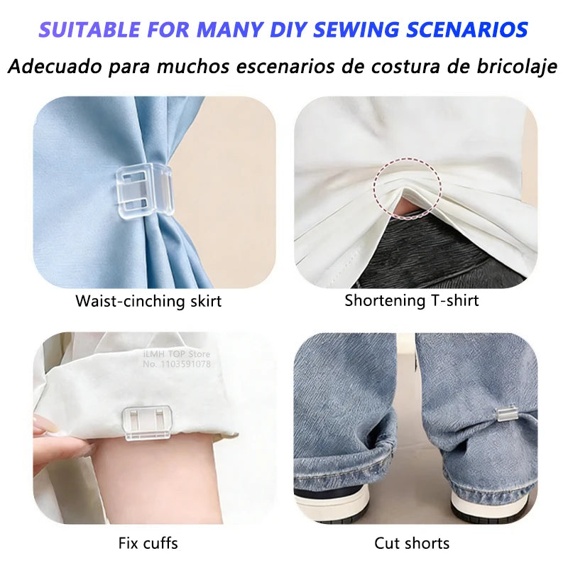 Invisible Pant Hem Clips – No-Sew Adjustable Trouser Length Clips
