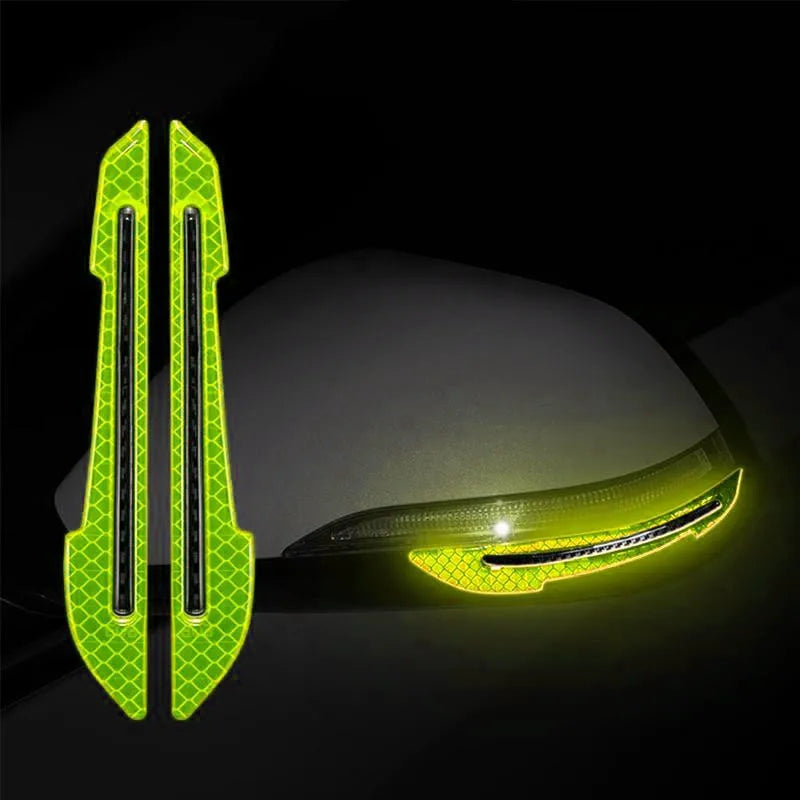 Reflective Car Safety Strips – Wheel Hub & Door Handle Warning Stickers