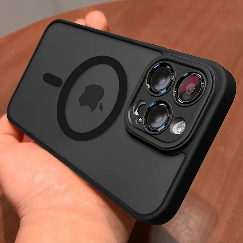 Magnetic Luxury Matte Case for iPhone