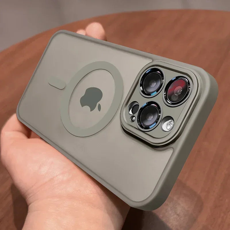Magnetic Luxury Matte Case for iPhone