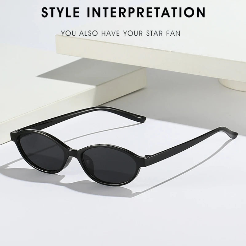 Retro Oval Cat Eye Sunglasses – UV400 Fashion Sunglasses for Women