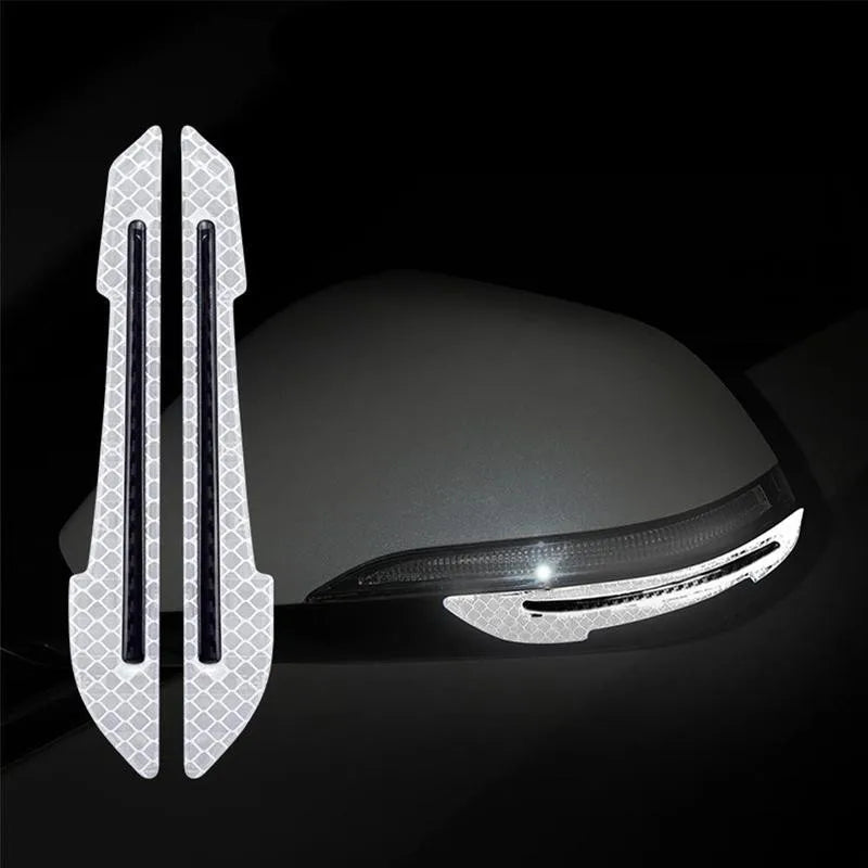Reflective Car Safety Strips – Wheel Hub & Door Handle Warning Stickers