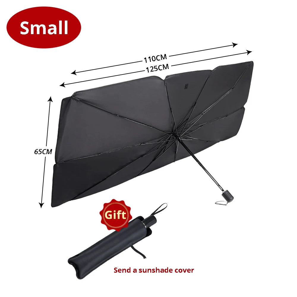 Foldable Car Windshield Sunshade Umbrella – UV Protection Front Windshield Cover