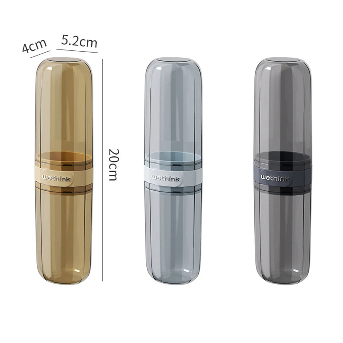 Portable Travel Toothbrush & Toothpaste Holder Case – Protective Dental Storage Organizer
