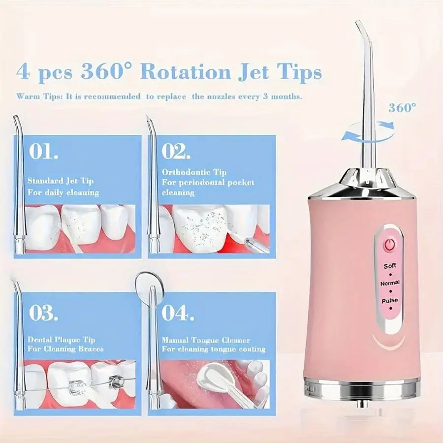 8-Piece Replacement Oral Irrigator Nozzle Tips for Water Flosser