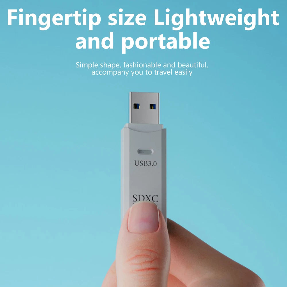2-in-1 USB 3.0 SD & microSD Card Reader – High-Speed Memory Card Adapter
